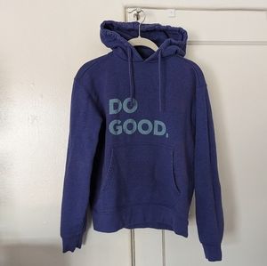 Cotopaxi Do Good. organic pullover hoodie in blue